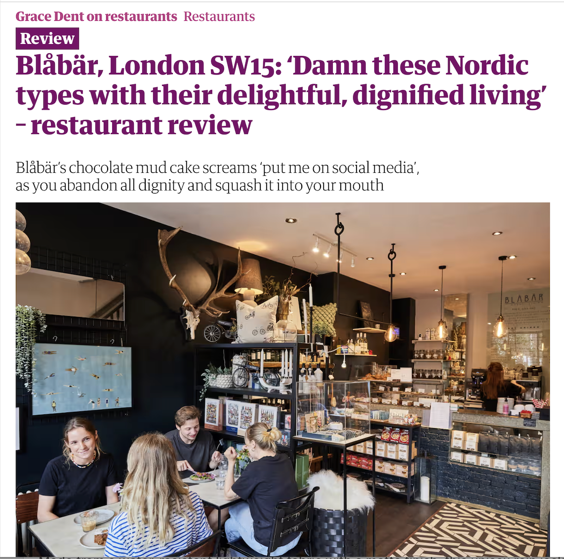 The Guardian Review - Grace Dent - Sept 2023