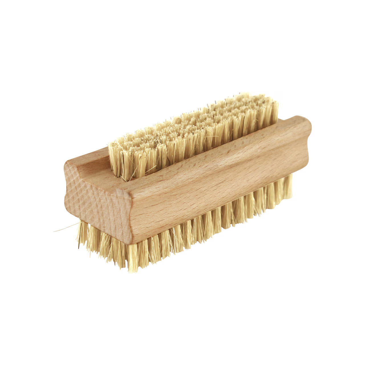 The Strömshaga Nailbrush in Ash Wood features a rectangular design with two rows of stiff bristles, shown against a white background.
