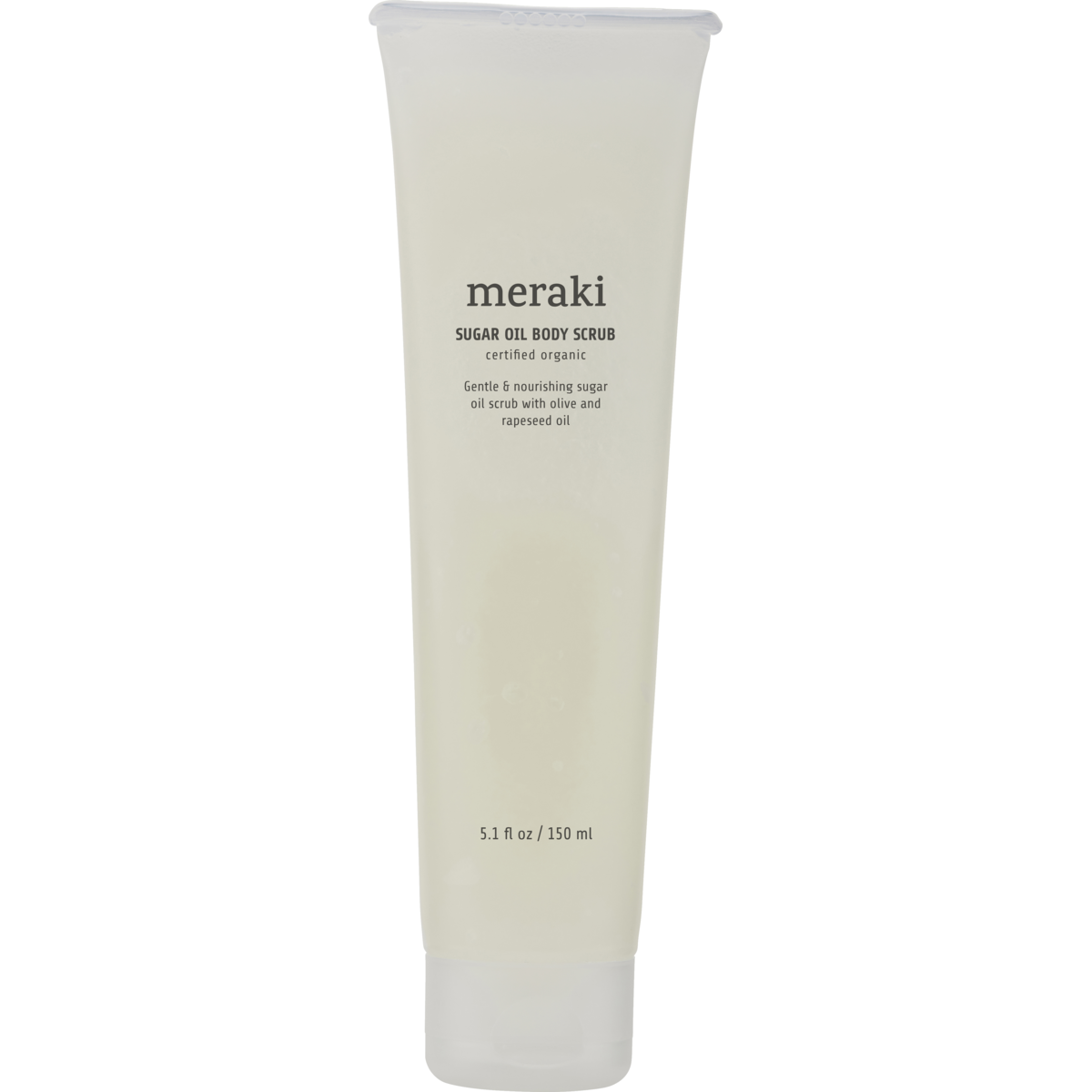Sugar Oil Body Scrub, White, Organic