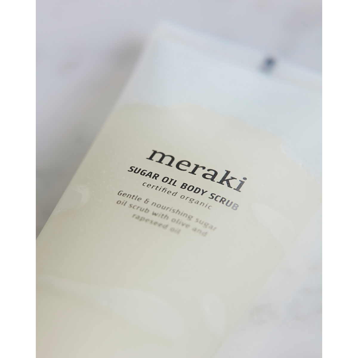 Sugar Oil Body Scrub, White, Organic