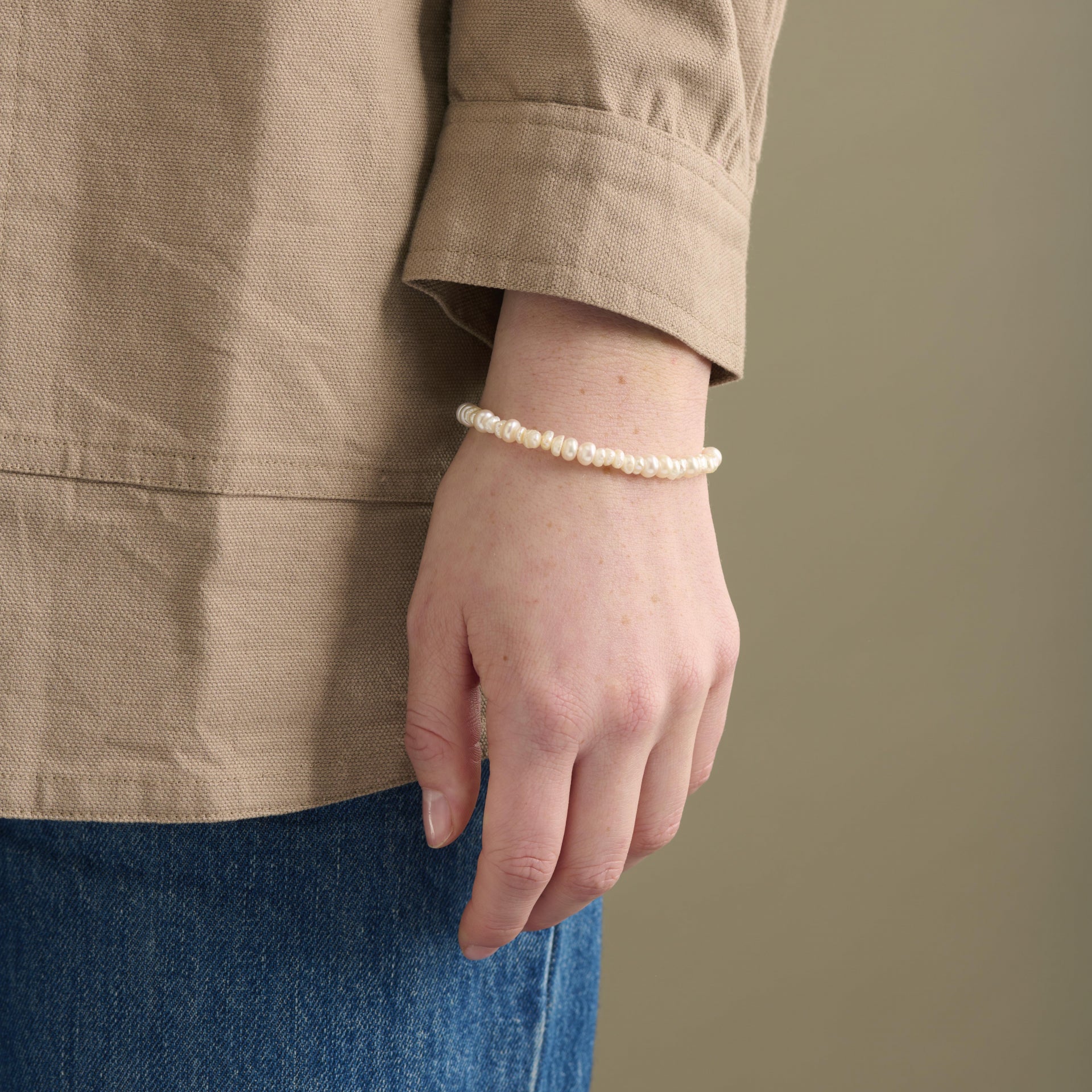 Liberty Bracelet in Gold w. Pearls