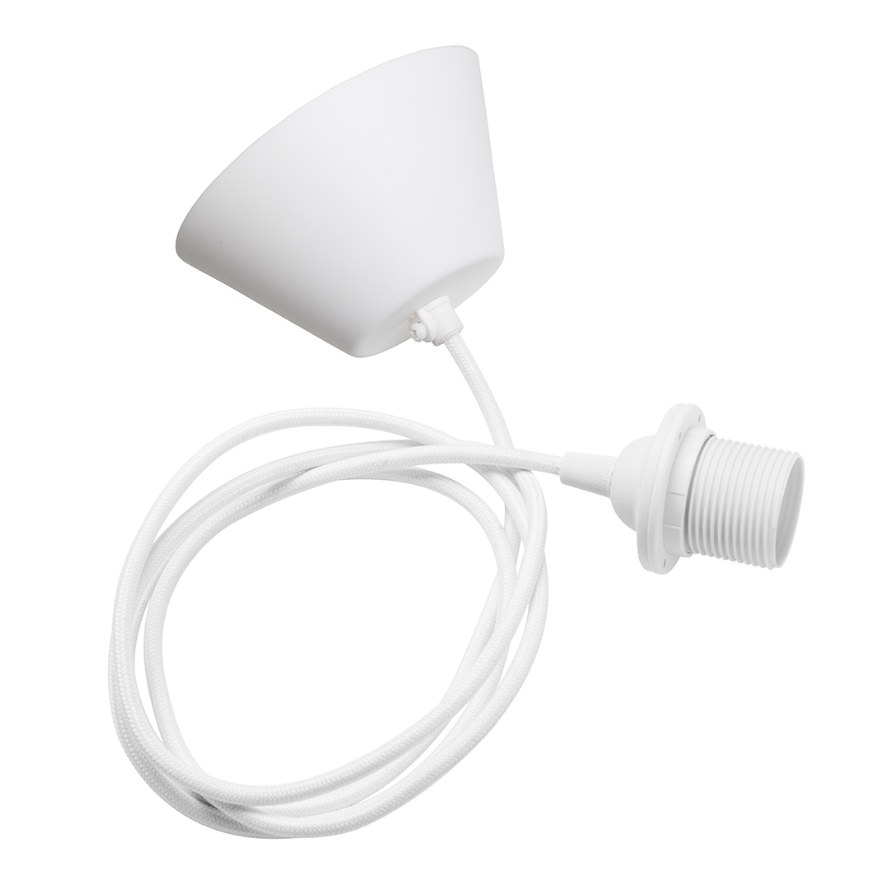 Ceiling Cable 1.5m textile w. ceiling cup