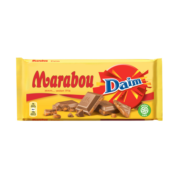 Marabou Mjölkchoklad Daim – Milk Chocolate With Daim 200g