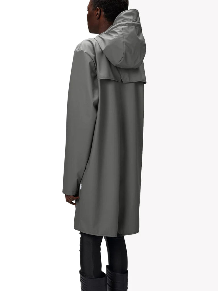 Rains Unisex Long Jacket in Grey