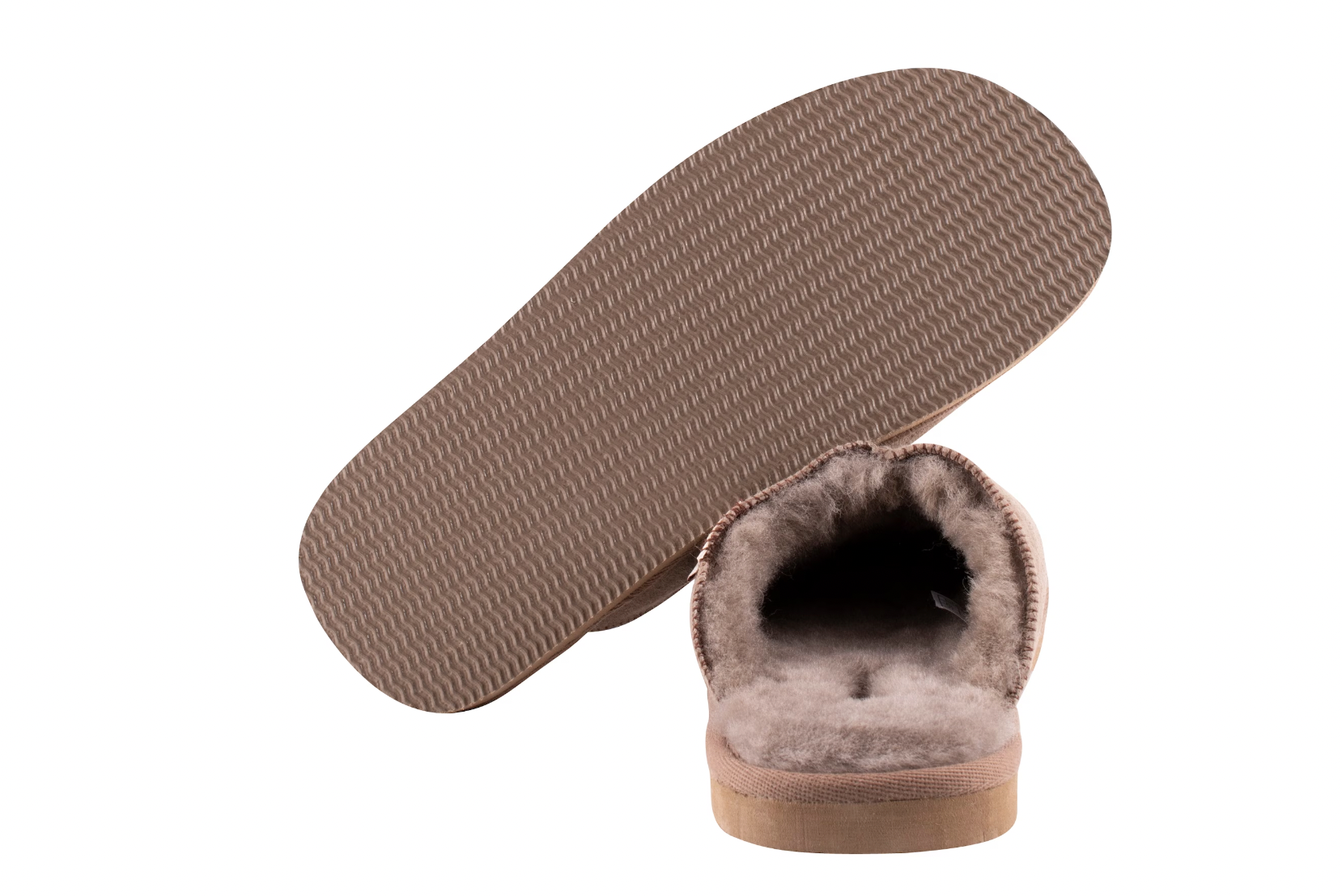 Sheepskin Slippers Men - Hugo in Stone