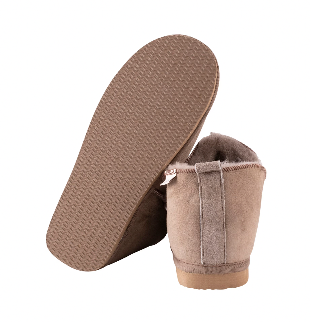 Sheepskin Slippers - Annie in Stone