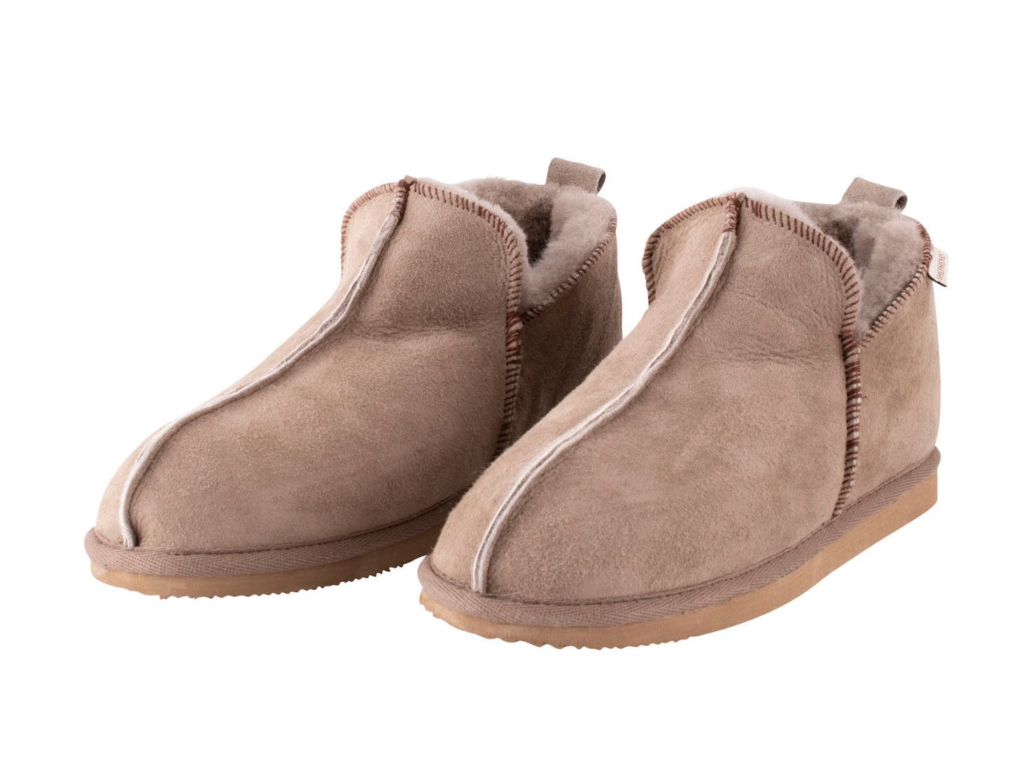 Sheepskin Slippers - Annie in Stone