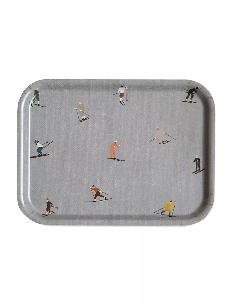 Skiers Tray Small in Birch Wood 27x20 cm