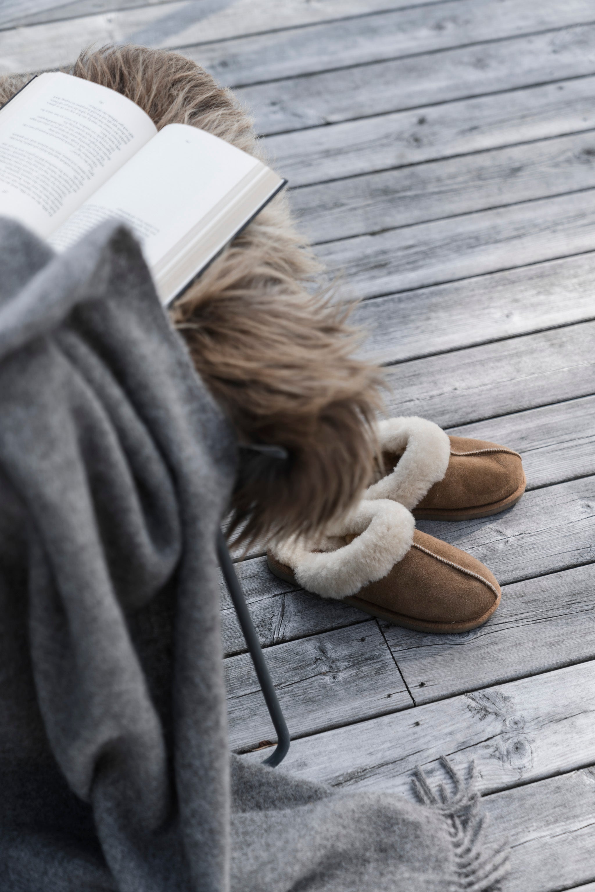 Sheepskin Slippers - Jessica in Chestnut