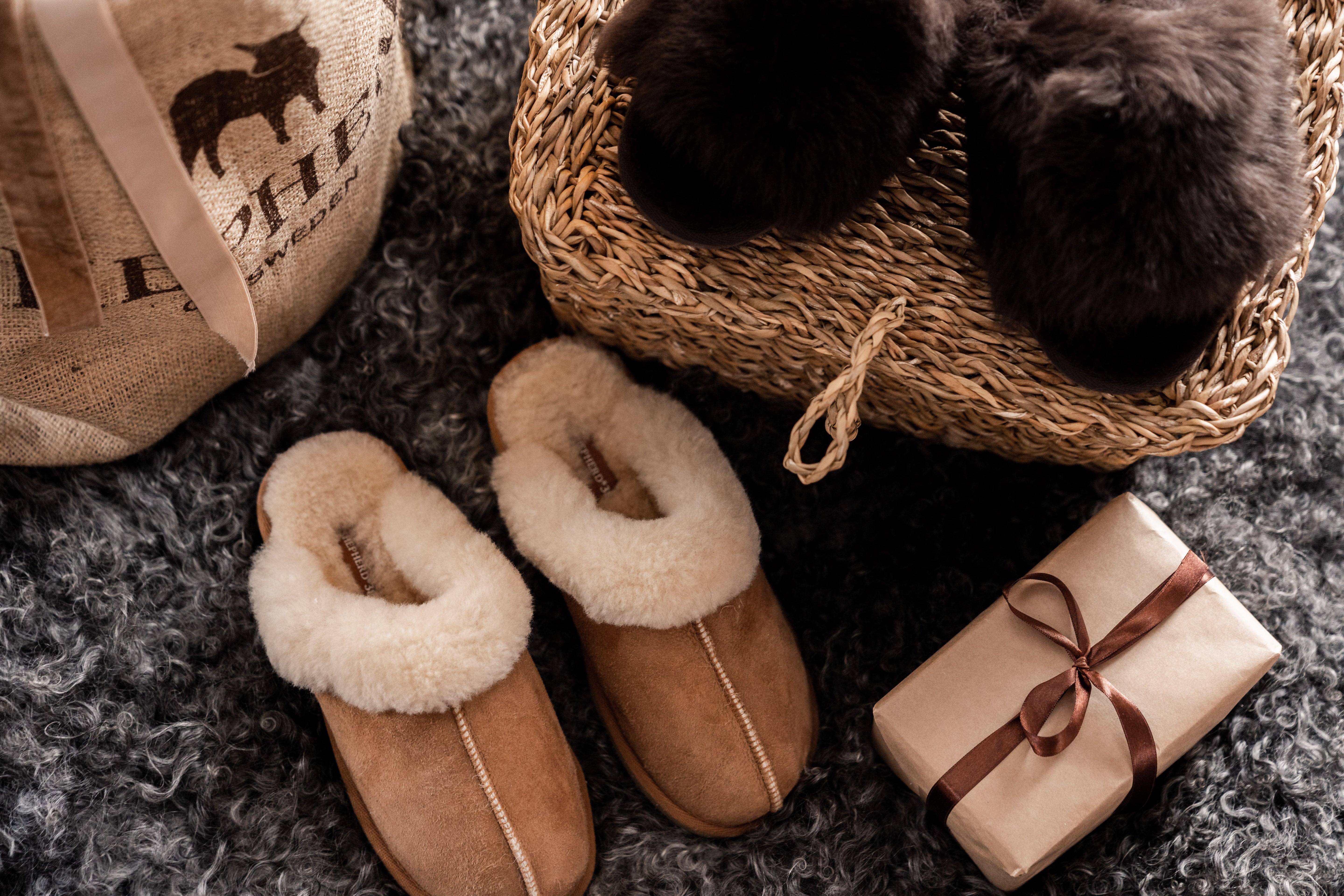 Sheepskin Slippers - Jessica in Chestnut