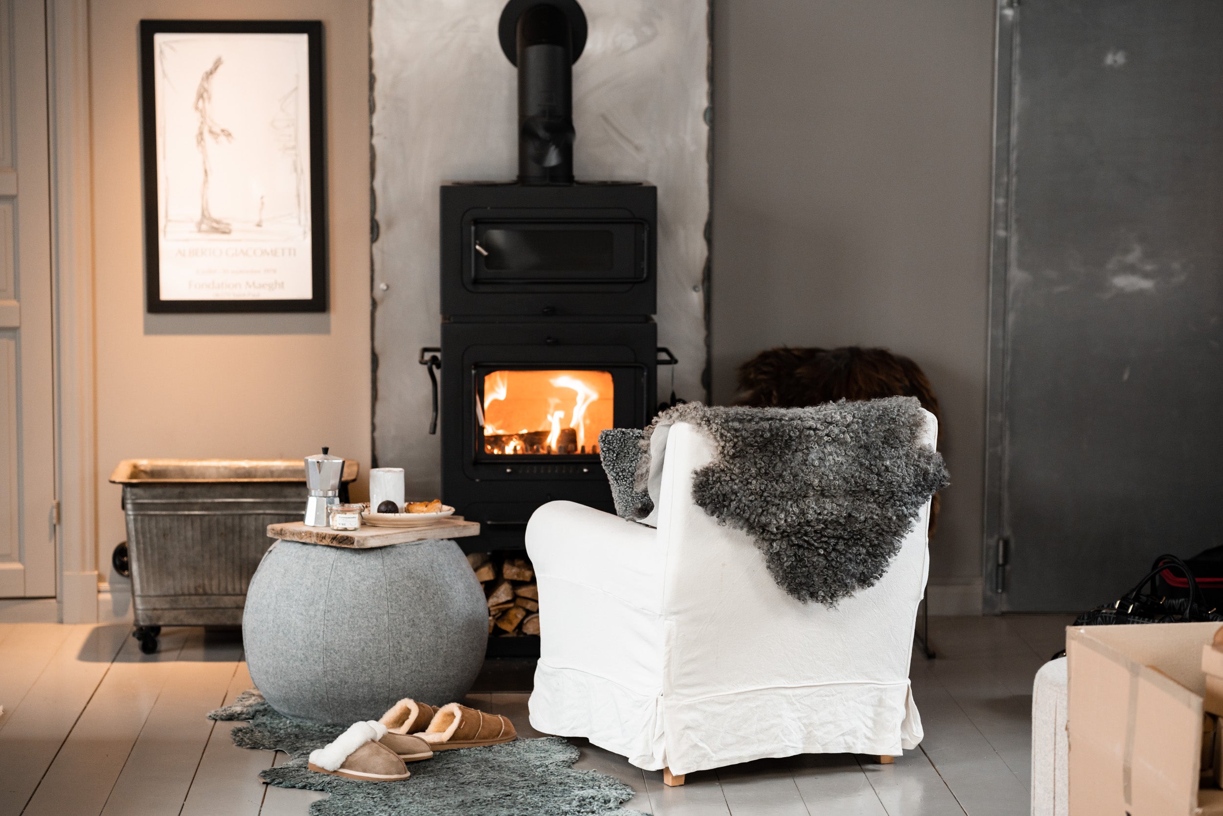 Sheepskin Slippers - Jessica in Chestnut