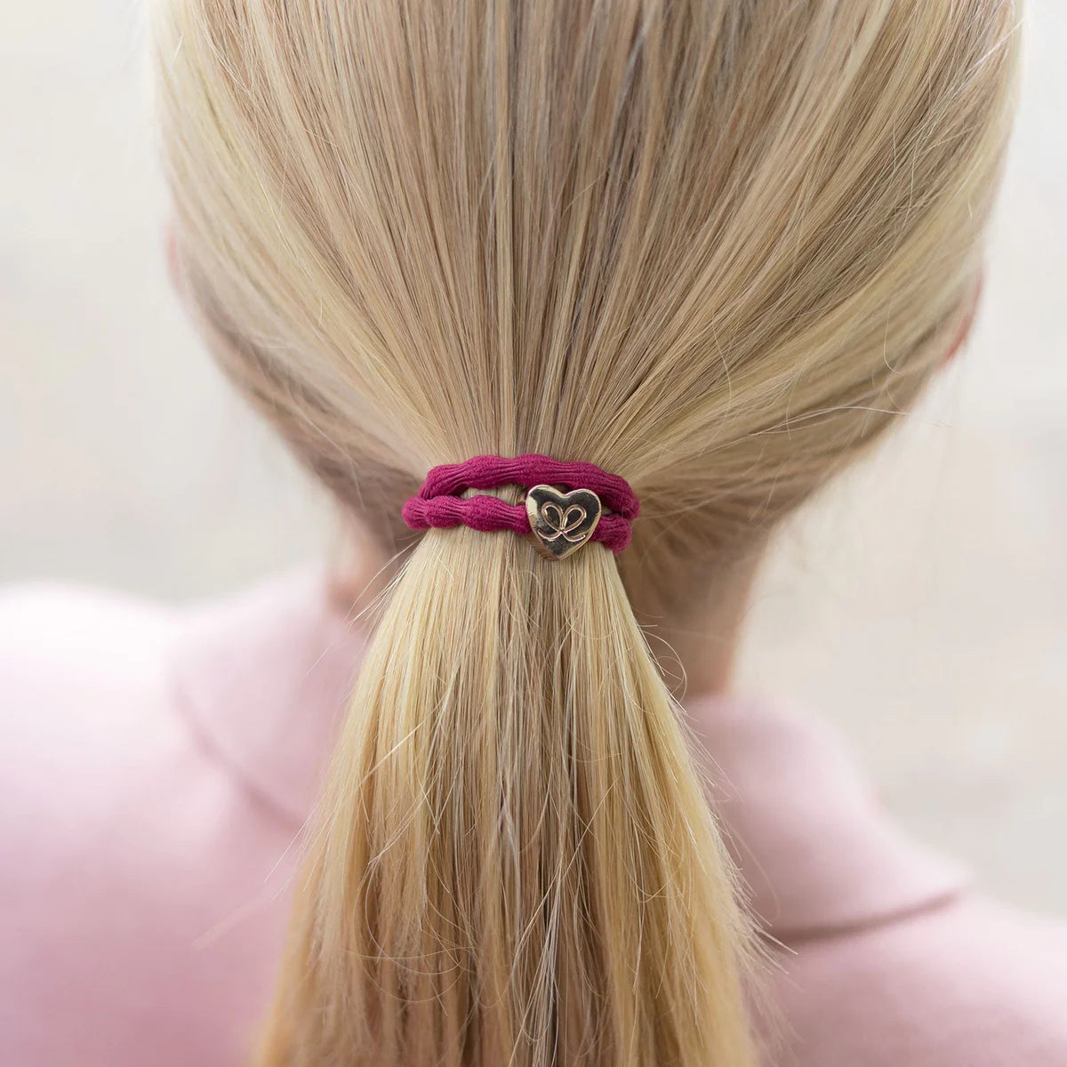 Bangle Band Gold Heart · Burgundy Red - Blabar Nordic Living