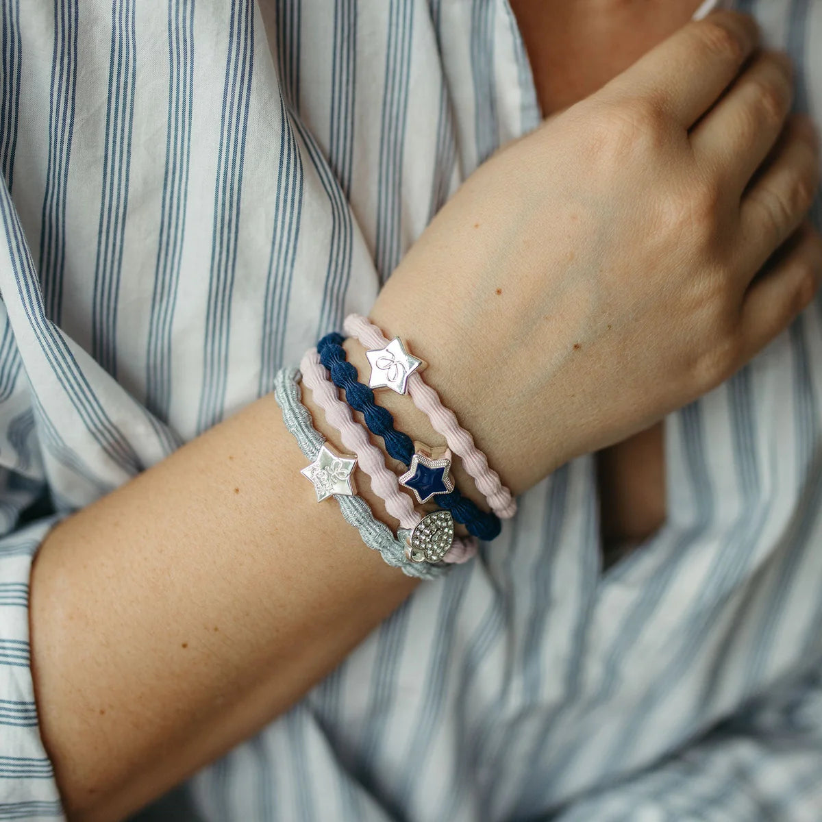 Bangle Band Metallic Silver Star · Glittery Silver - Blabar Nordic Living