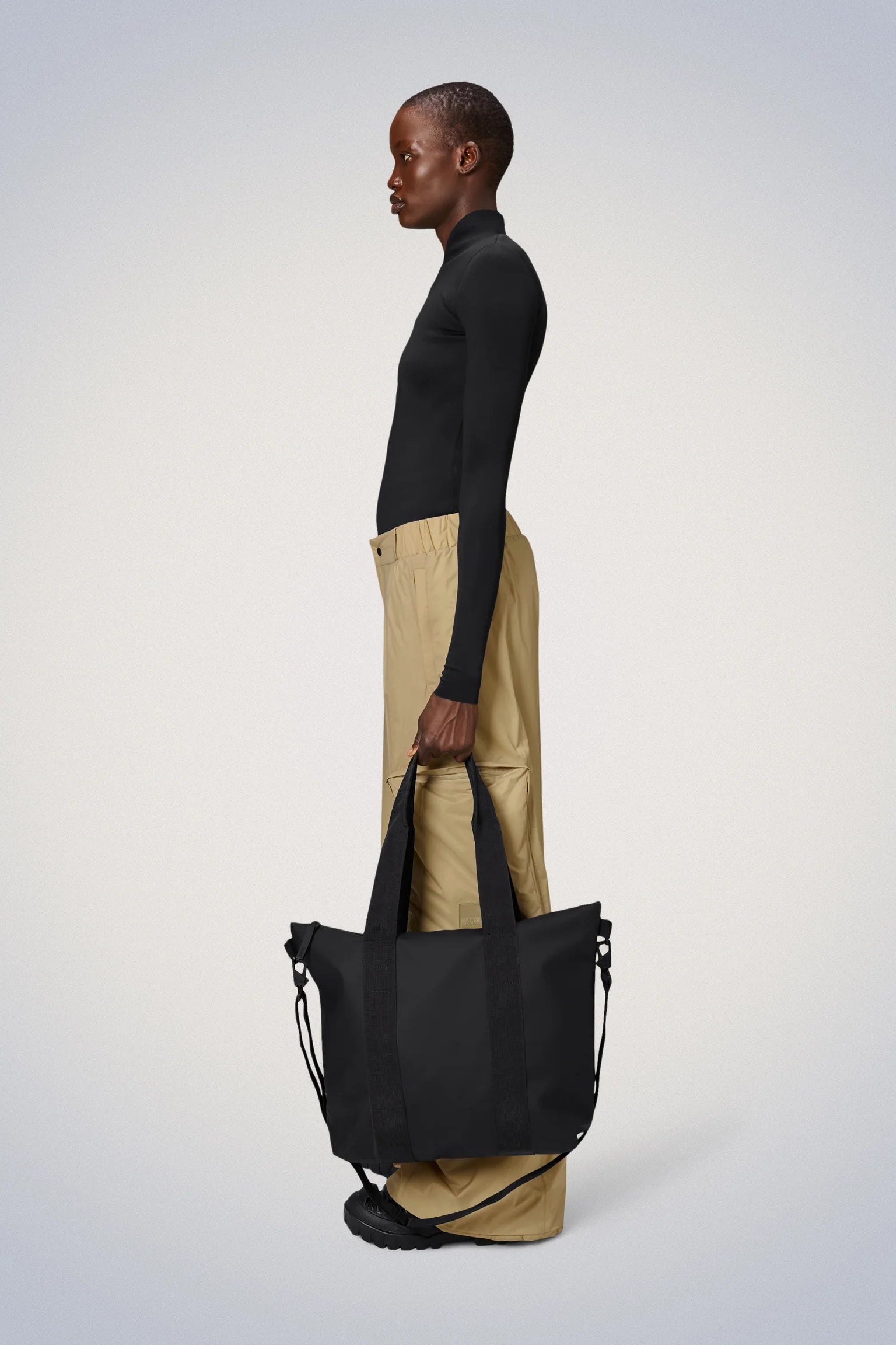 Rains Tote Bag Mini in Black