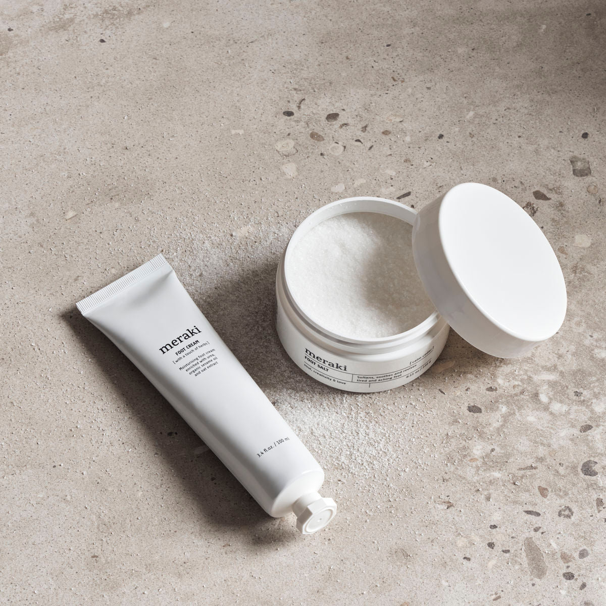 Organic Gift Box Foot Spa with Foot Salt and Cream
