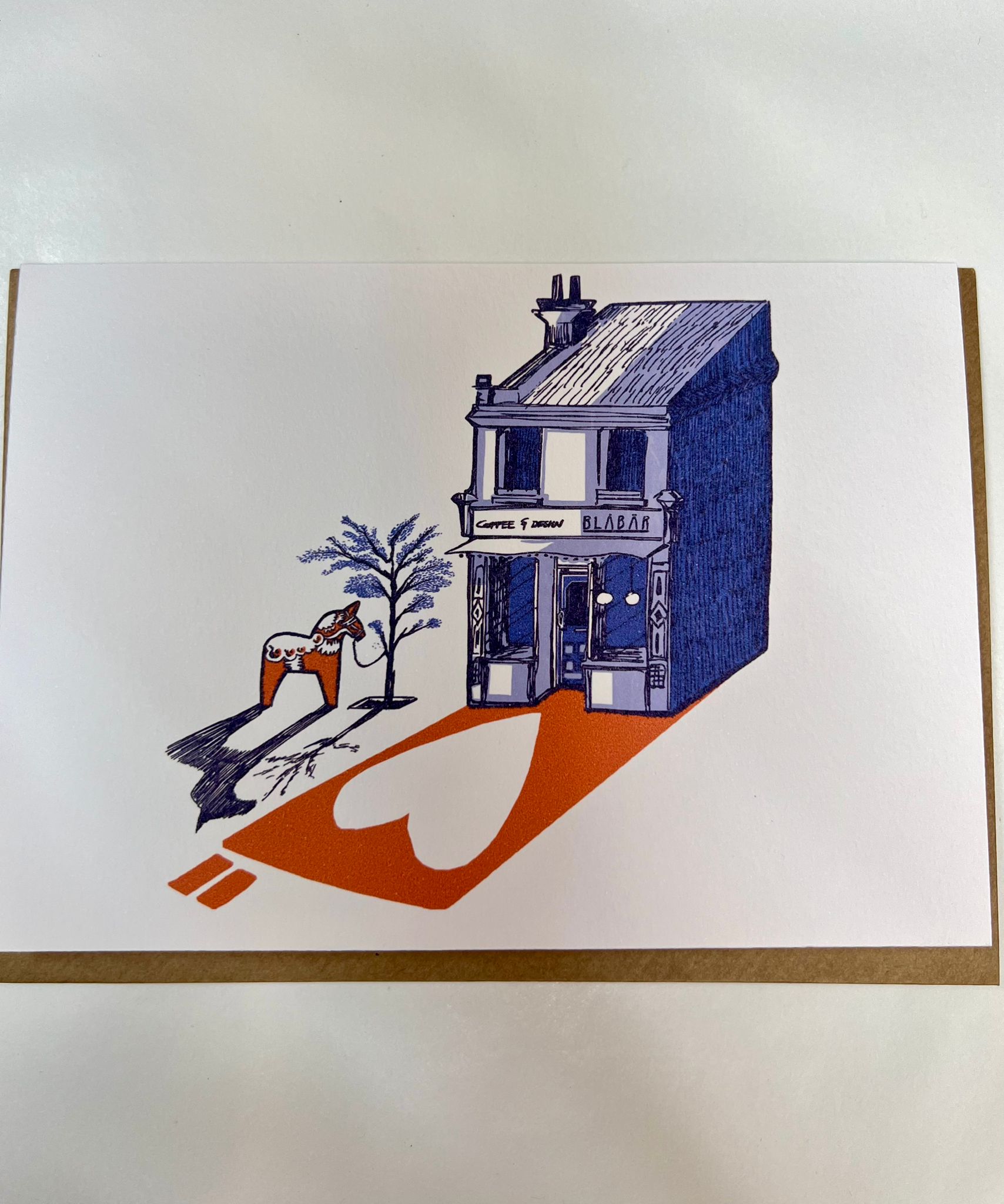 Love Blåbär Card w. Envelope