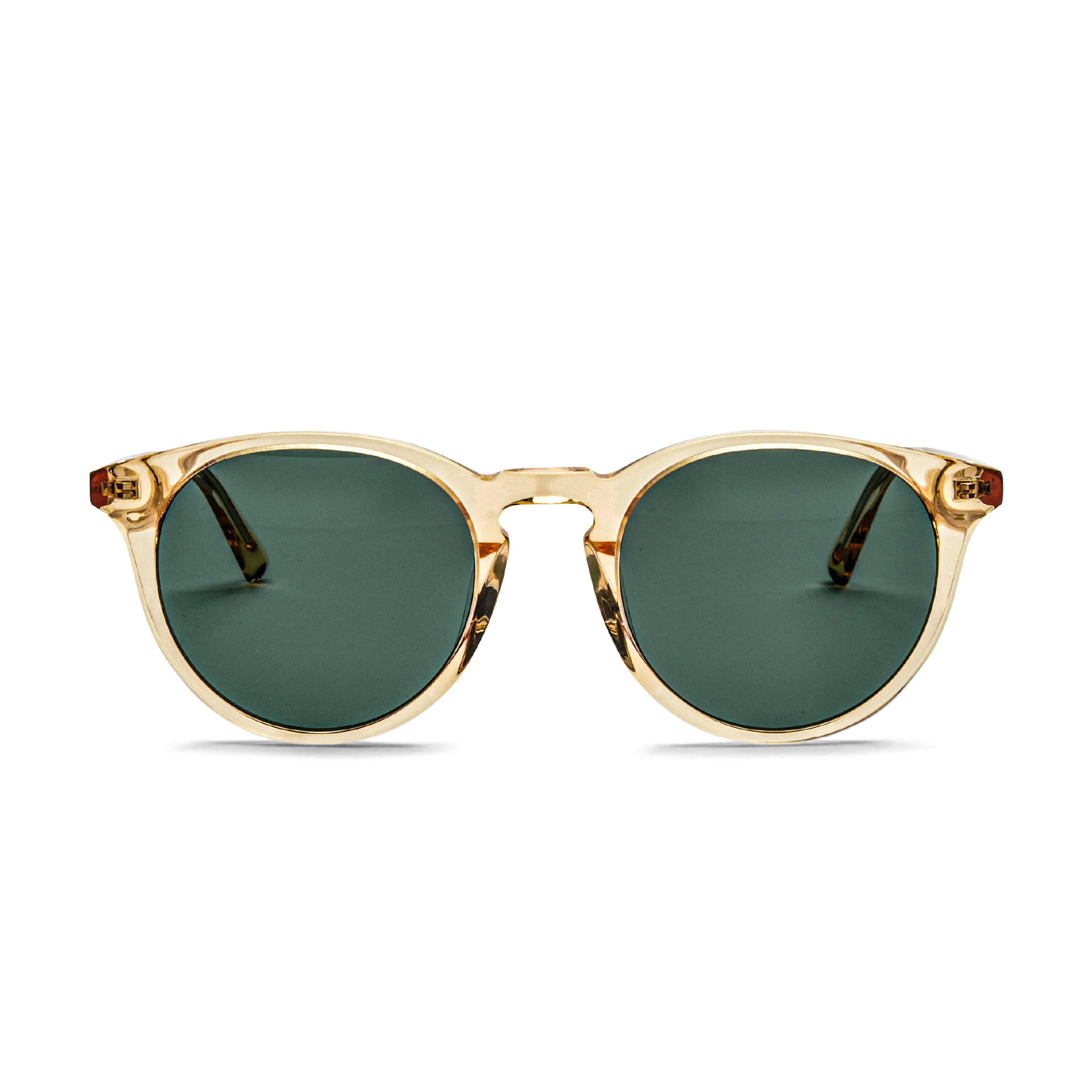 Sunglasses New Depp in Champagne Clear w. Green lenses