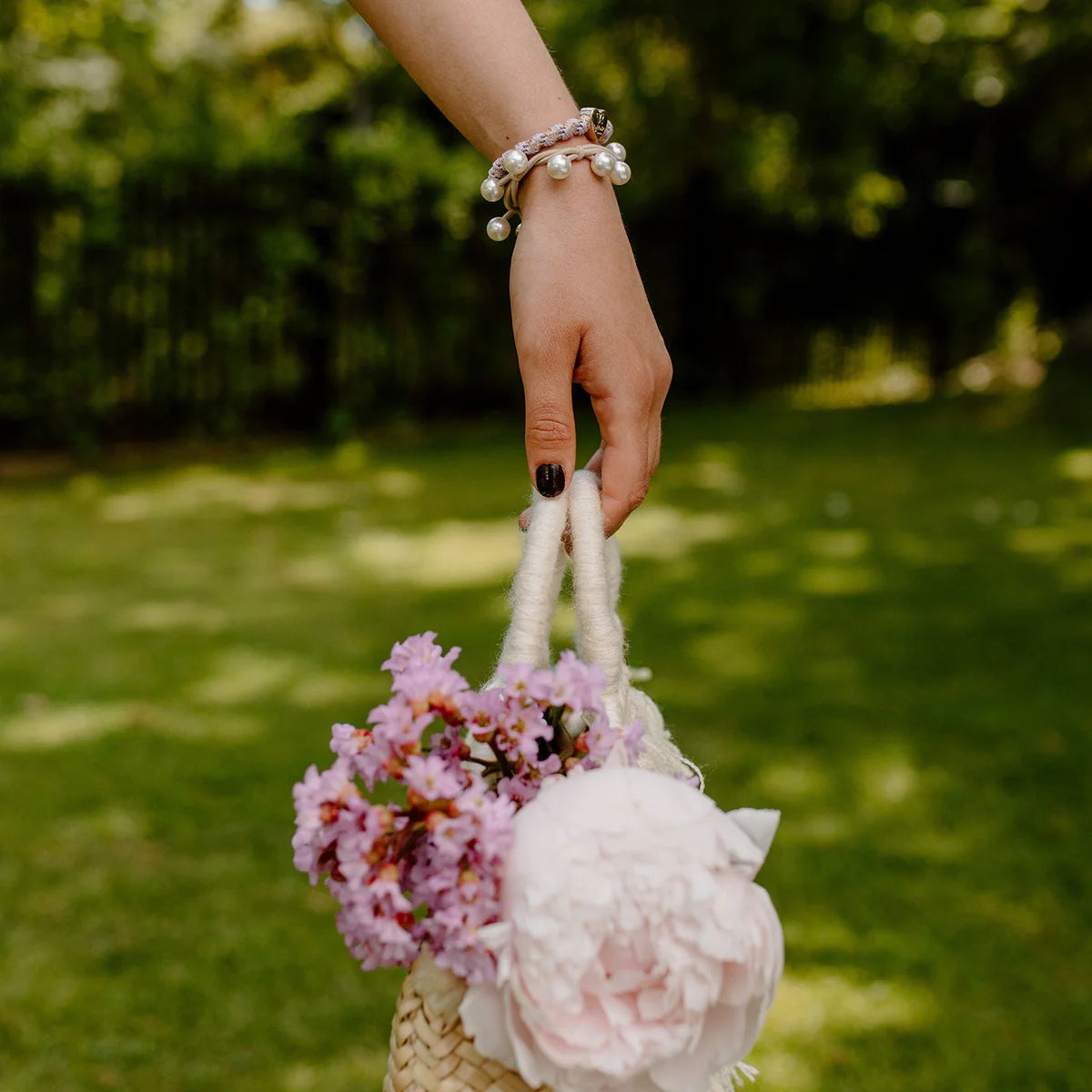 Bangle Band Pearl Cluster · Gold Sand