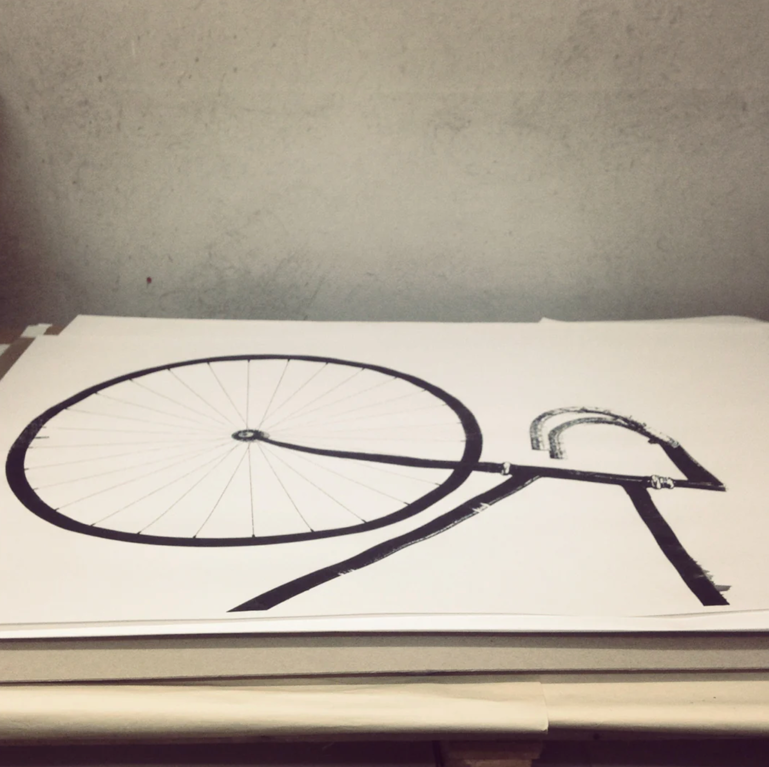 Screenprint Ride XL, 2 parts, 70cm x 100cm - Blabar Nordic Living