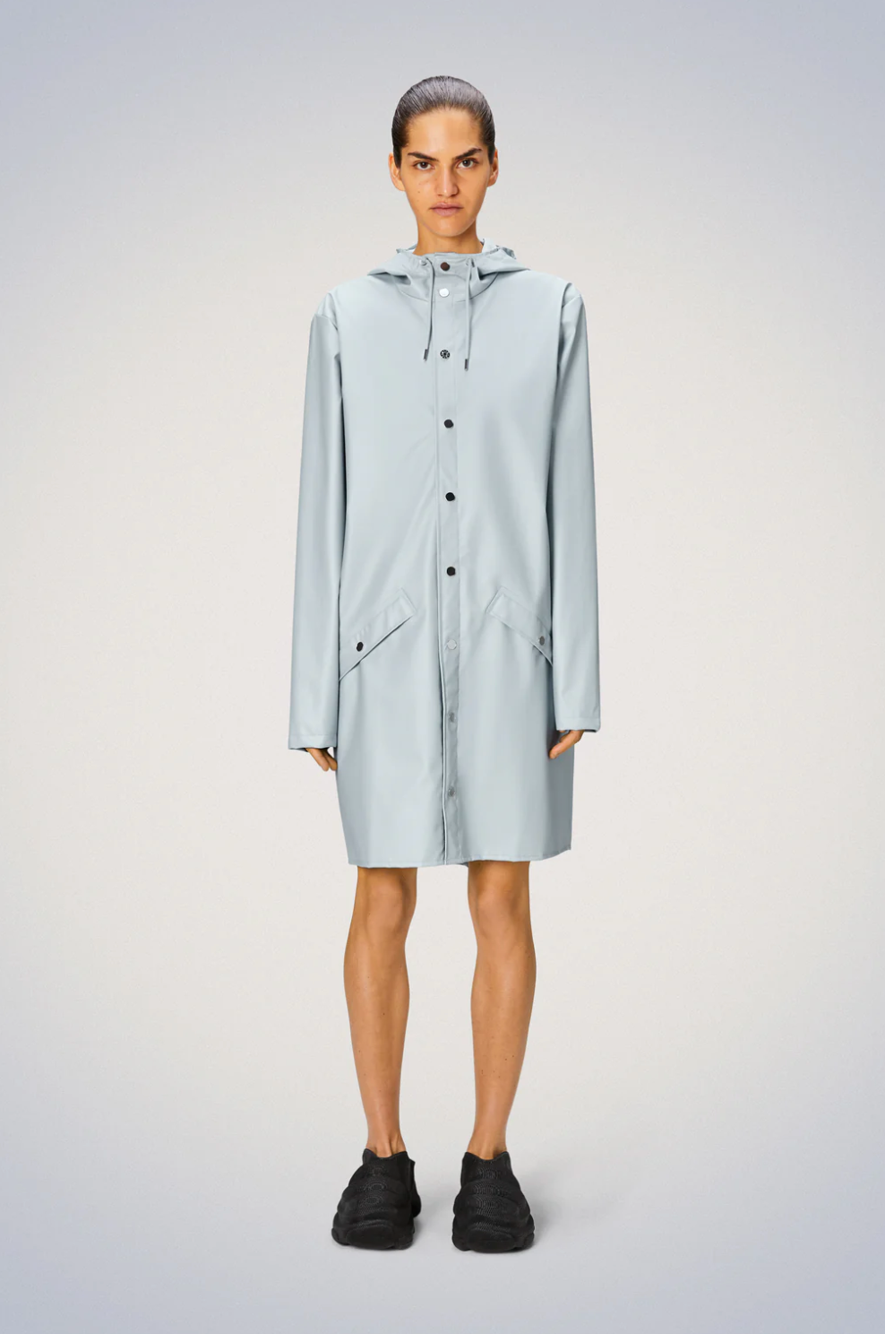 Rains Unisex Long Jacket in Wind