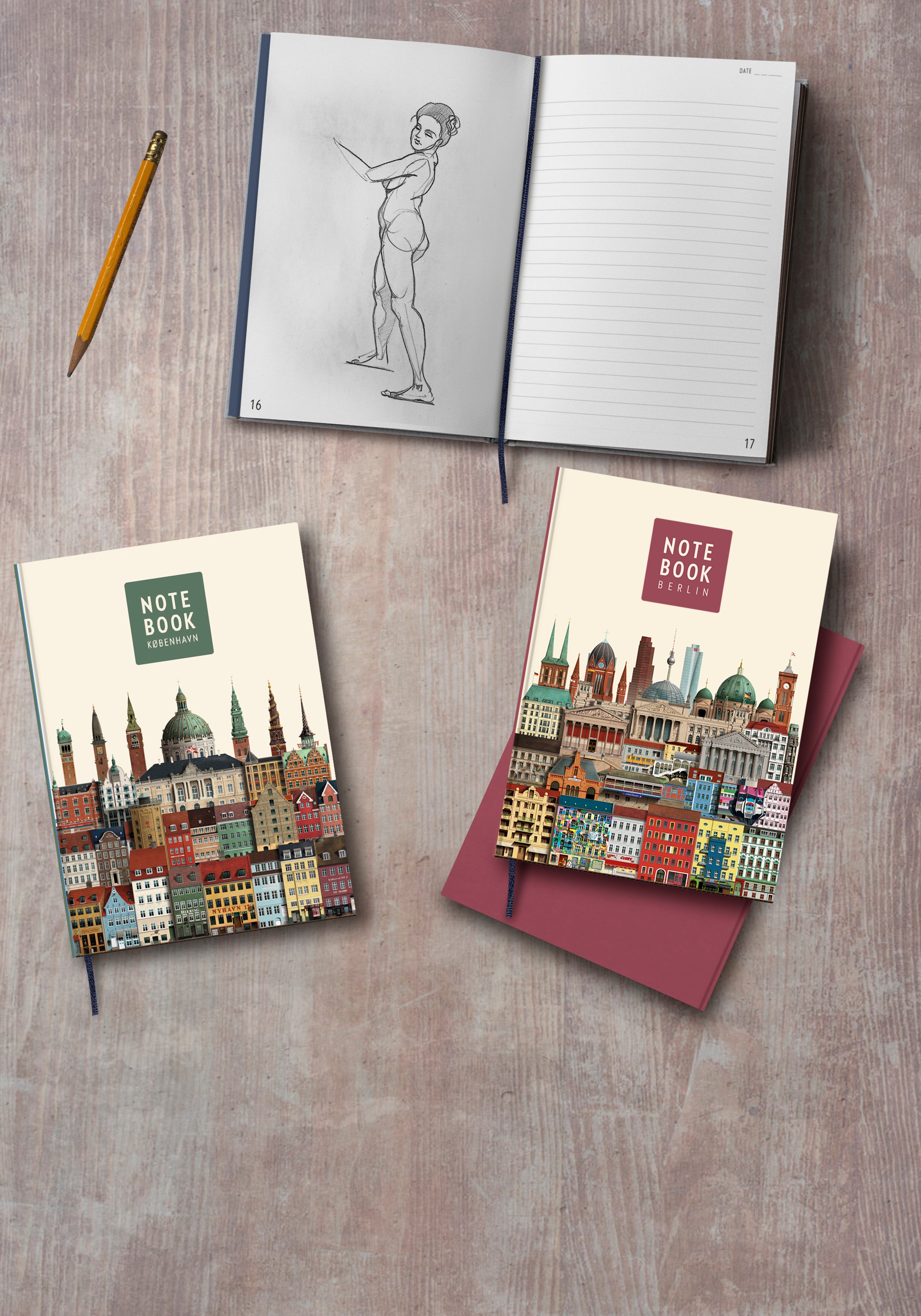 Notebook Copenhagen (København) 21cm