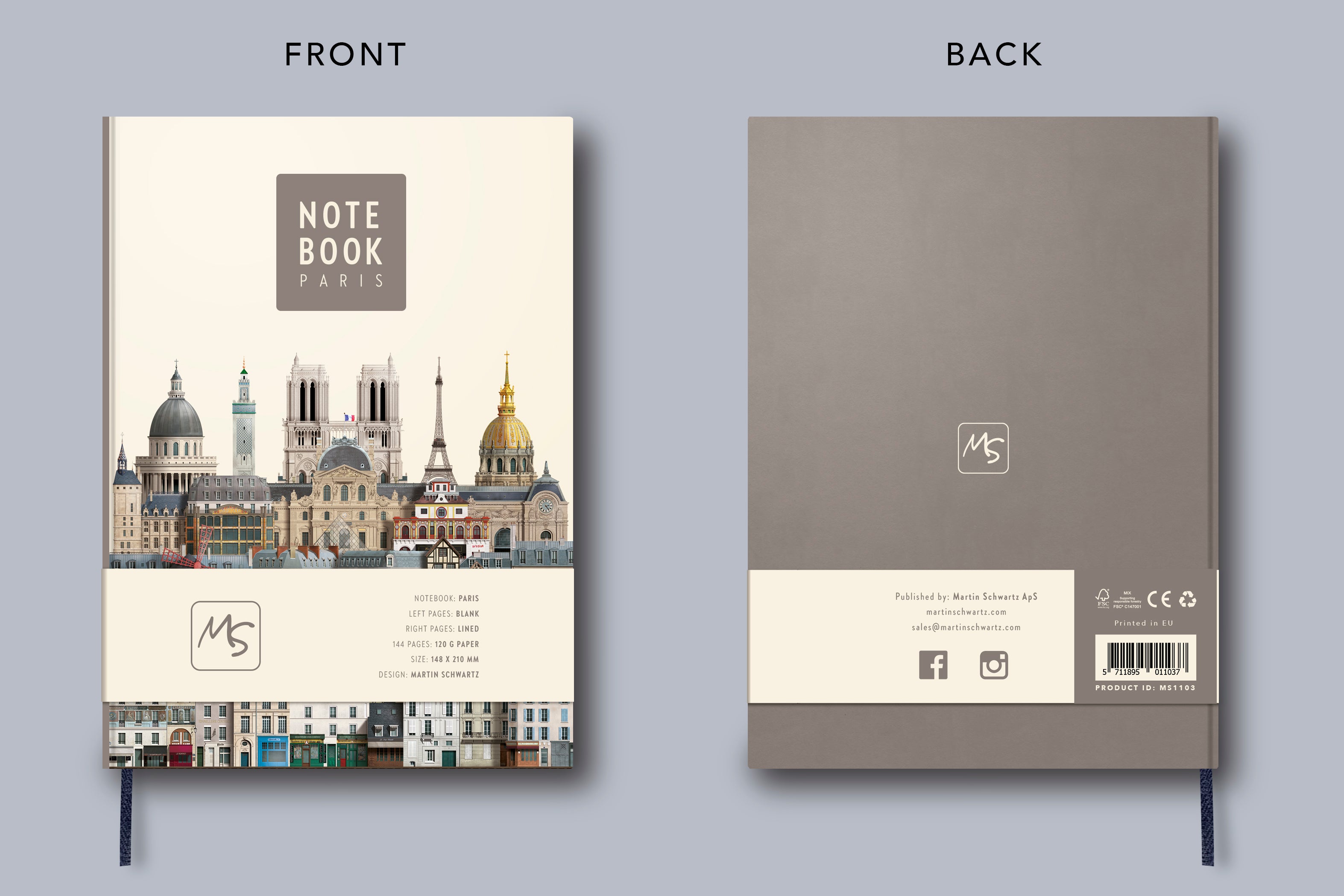 Notebook London 21cm