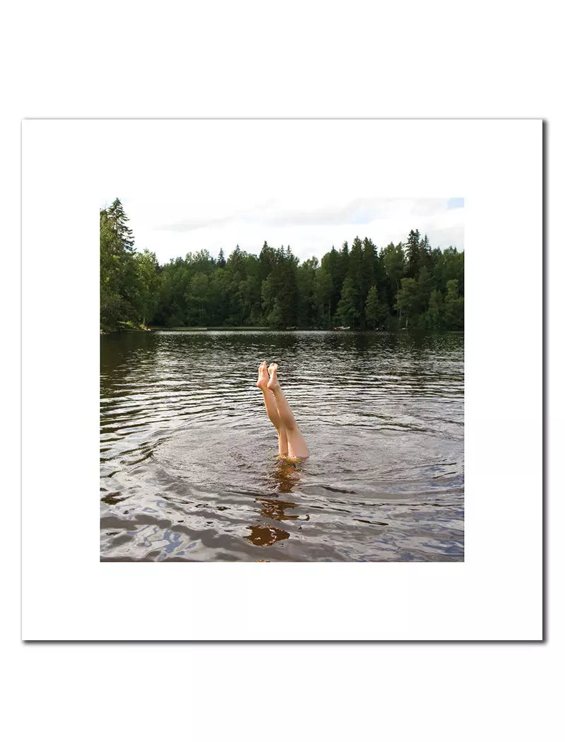 Swim Print, 50x50 cm