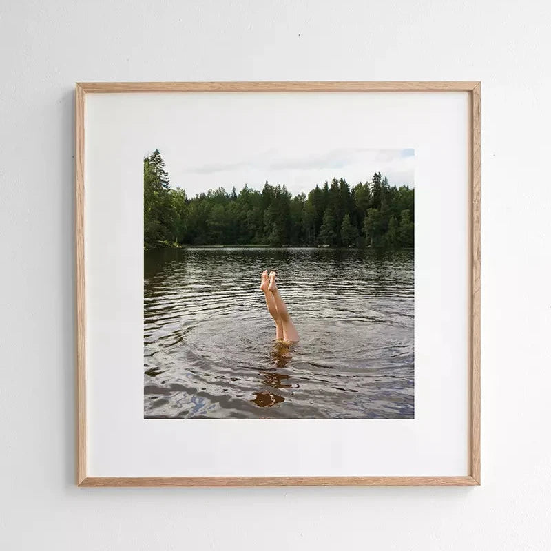 Swim Print, 50x50 cm
