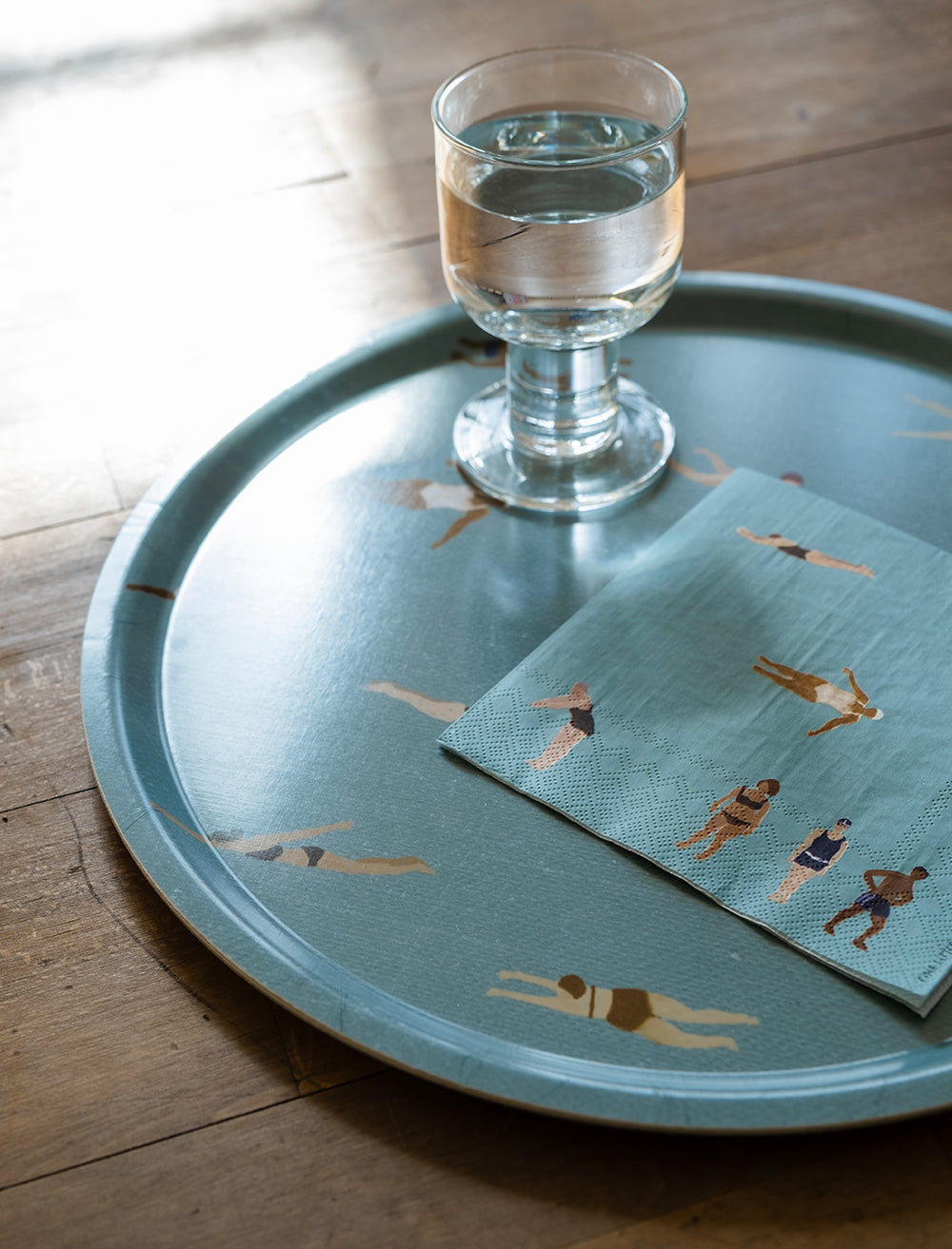 Paper Napkins with Swimmers, 33x33 cm