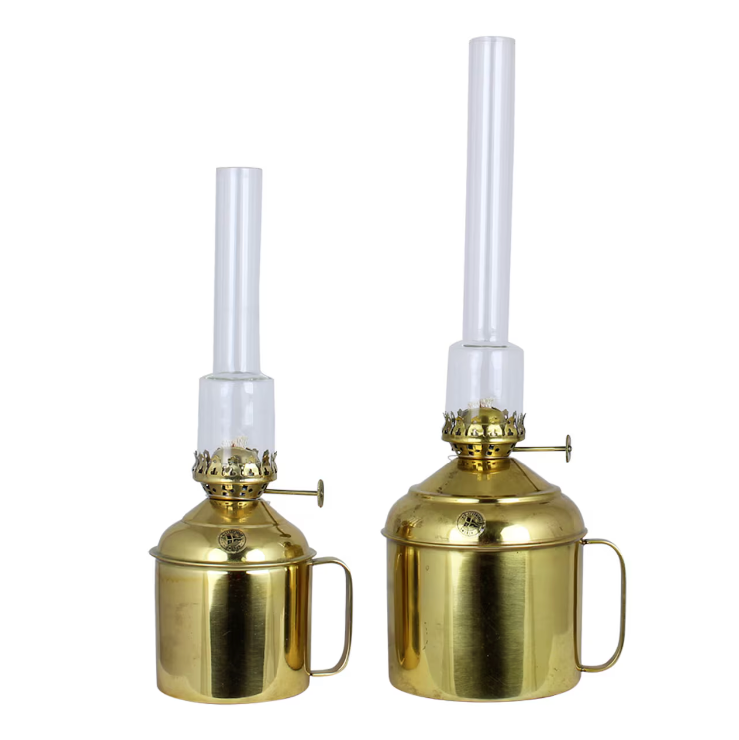 Kerosene Lamp Linne in Antique Brass 27cm