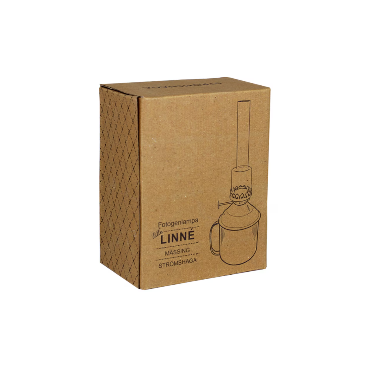 Kerosene Lamp Linne in Antique Brass 27cm
