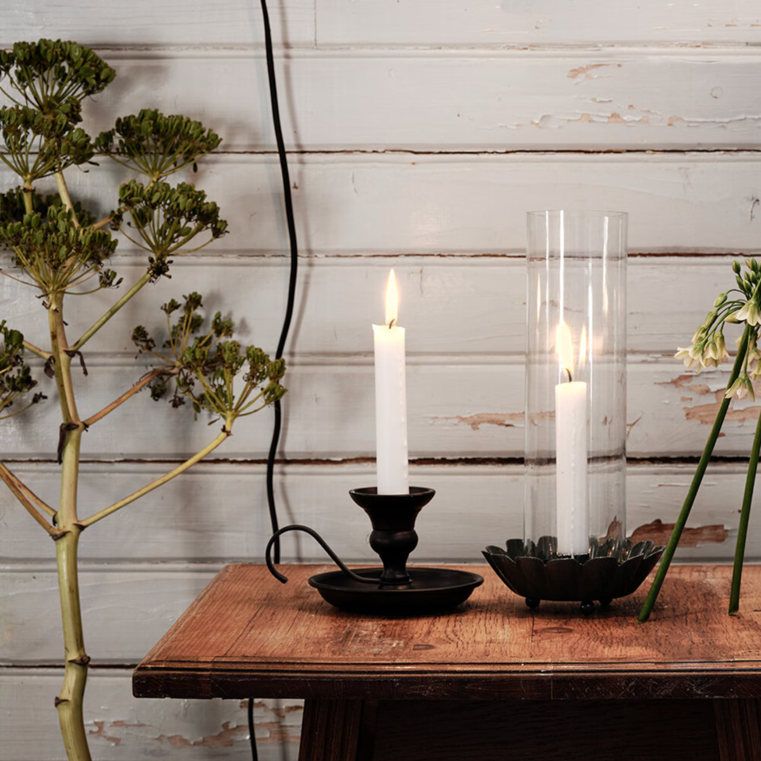 Candle Holder Gunnar in Black