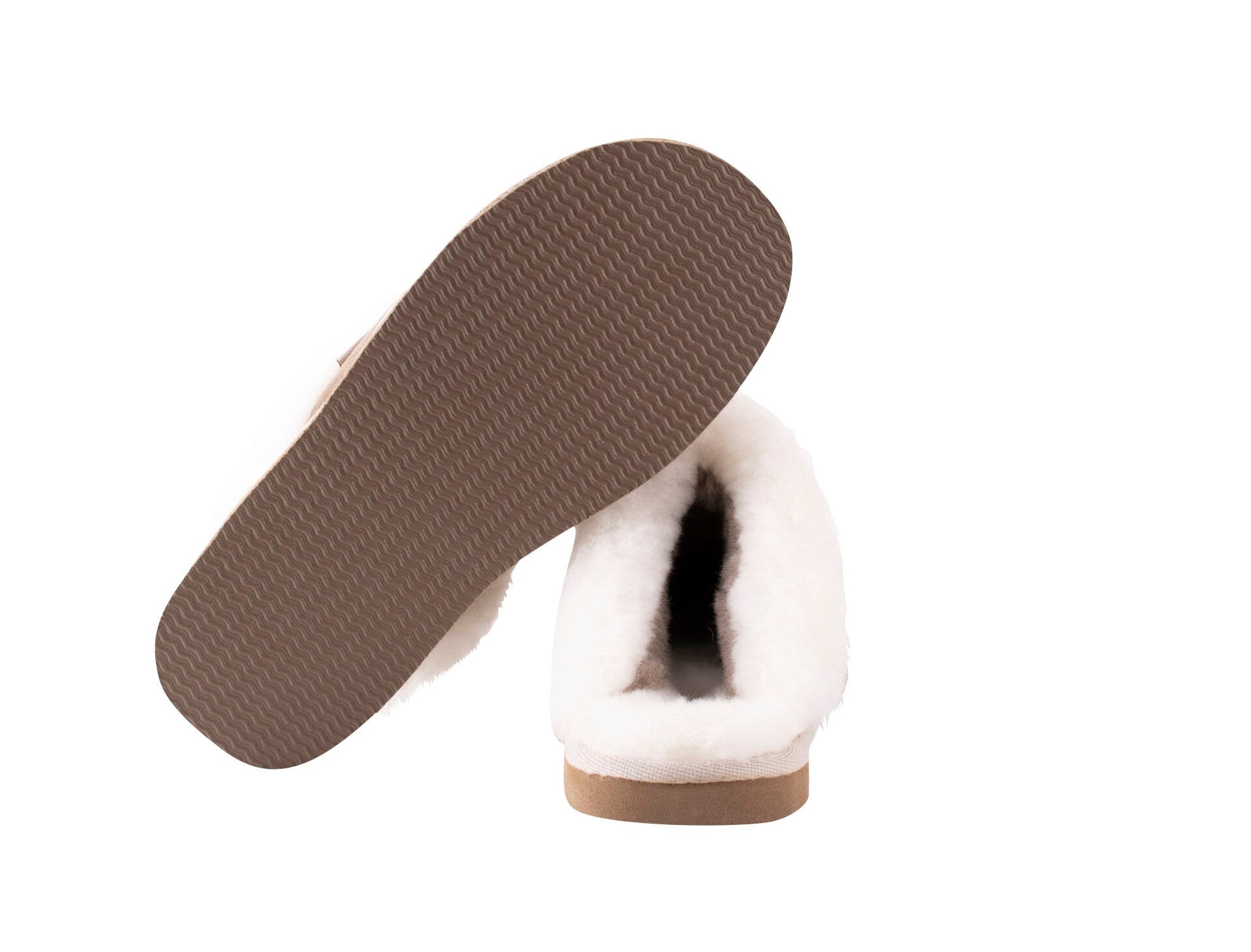 Sheepskin Slippers - Jessica in Stone