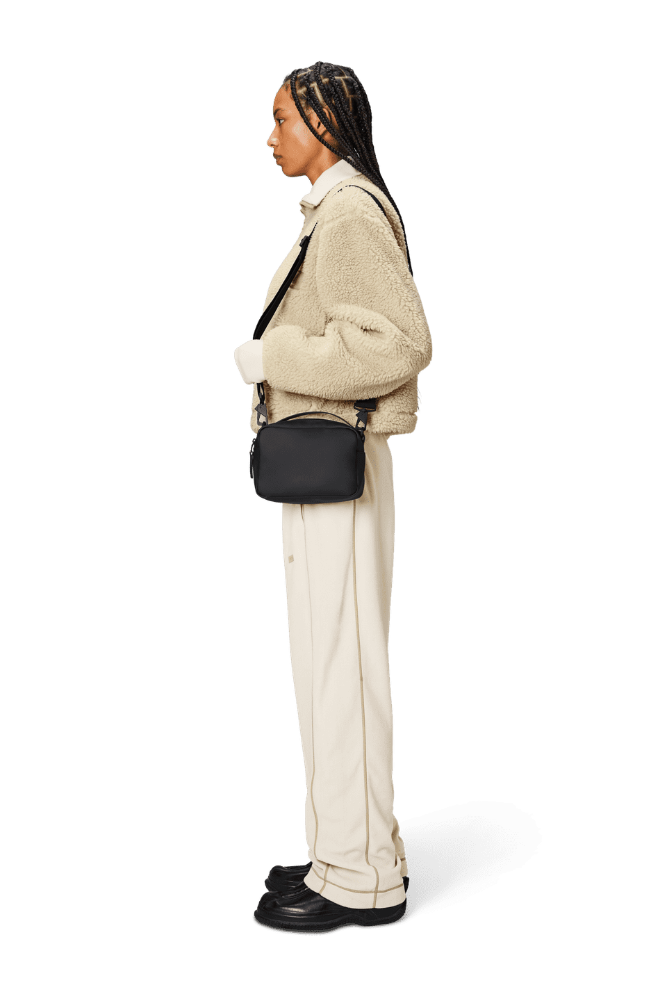 Rains Box Bag in Black