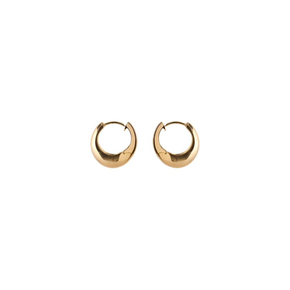 Mini Globe Huggies in Gold