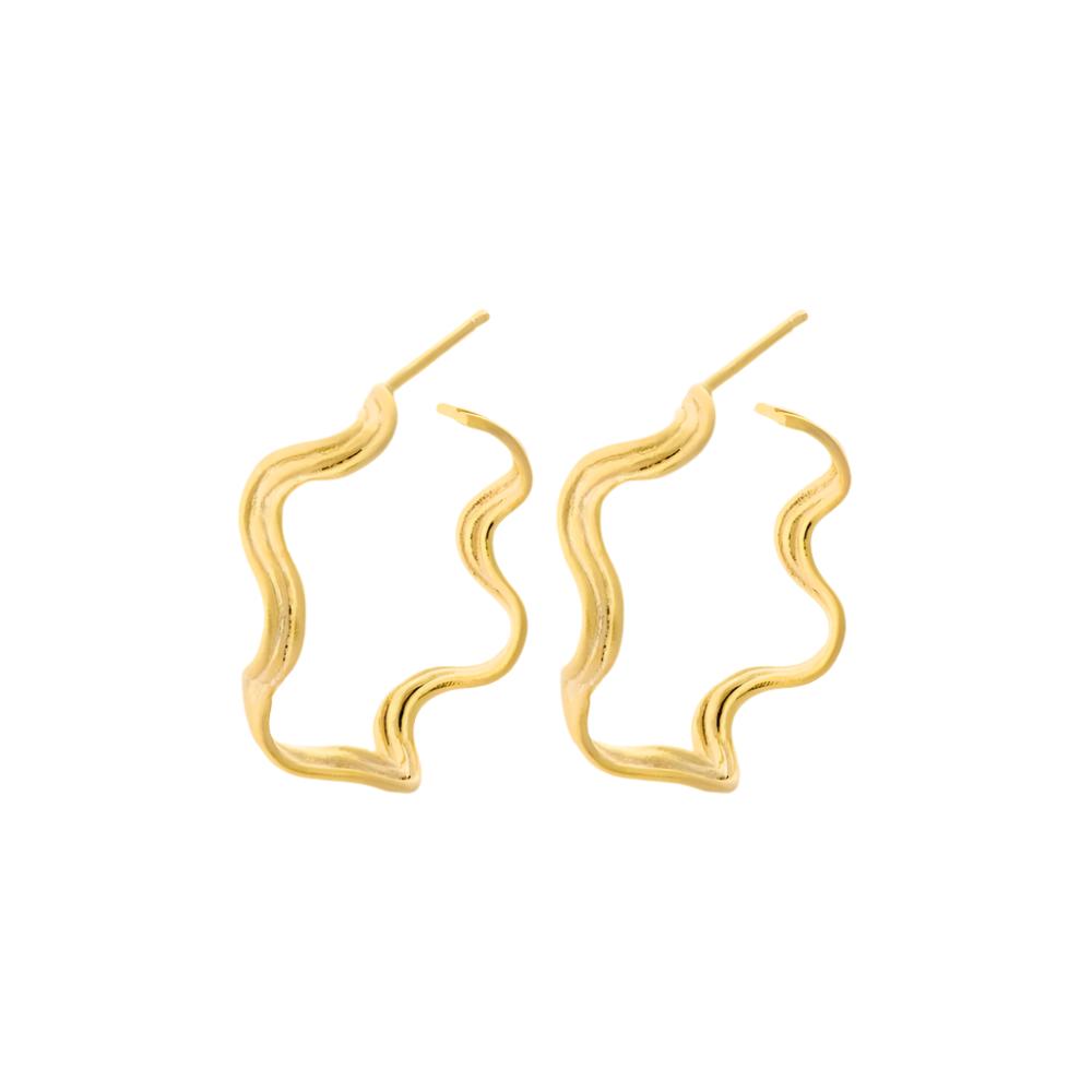 Hellir Hoops Earrings in Gold