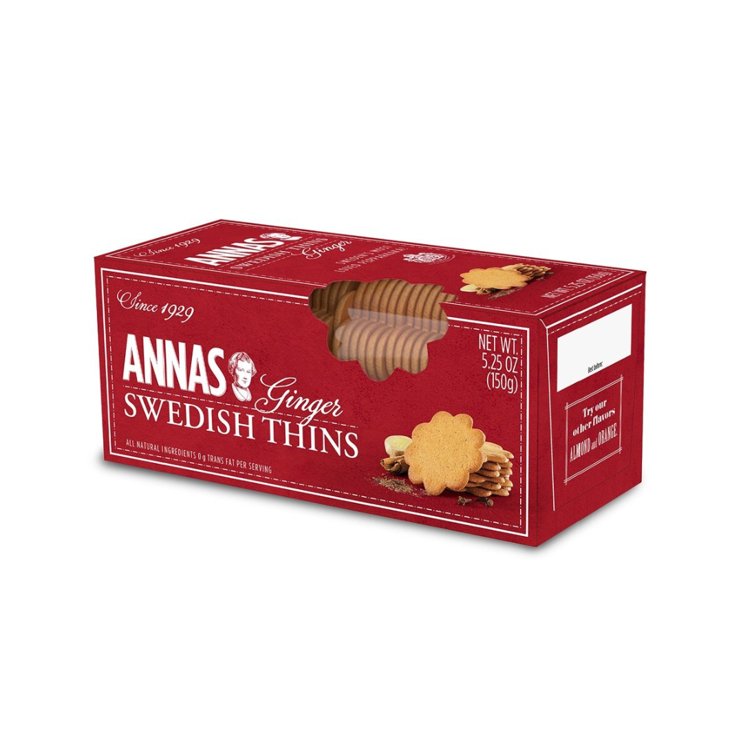 Annas Pepparkakor Original – Ginger Thins 150g - Blabar Nordic Living
