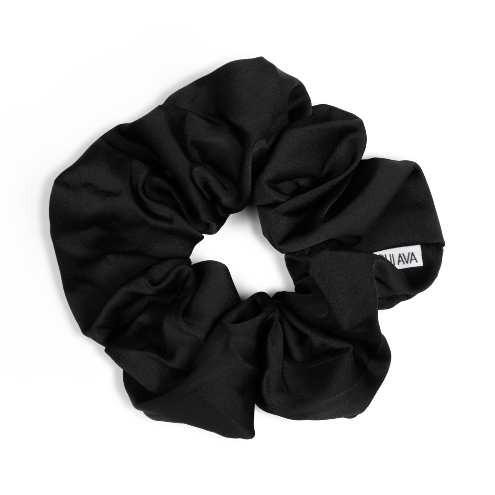 Moon Dust Scrunchie in Black