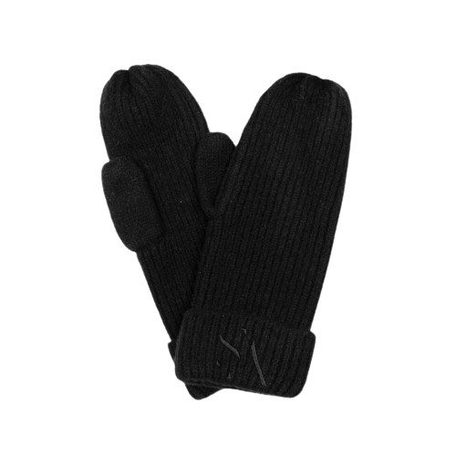 Signe Mittens in Black