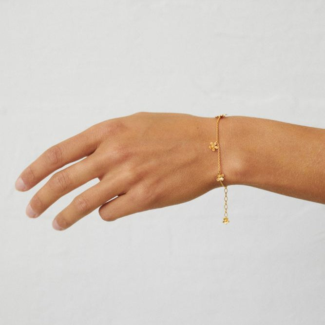 Wild Poppy Bracelet in Silver