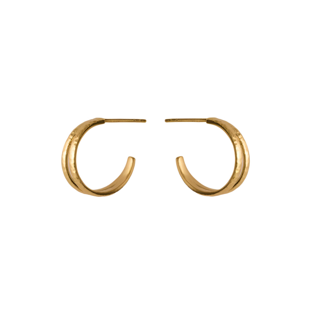 Poetry Hoops in Gold