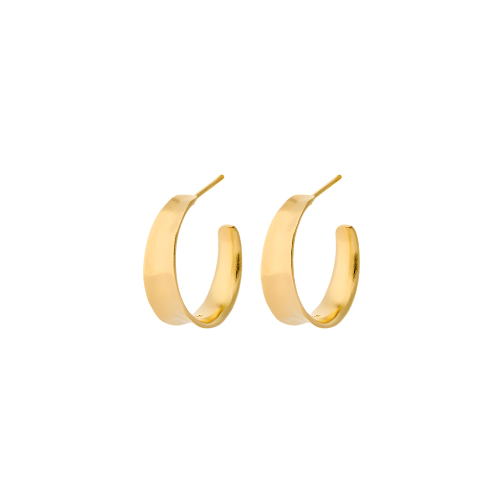 Small Saga Earrings in Gold