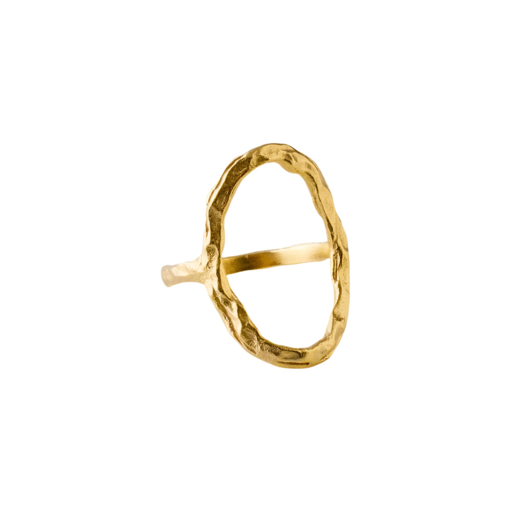 Cloud Ring in Gold