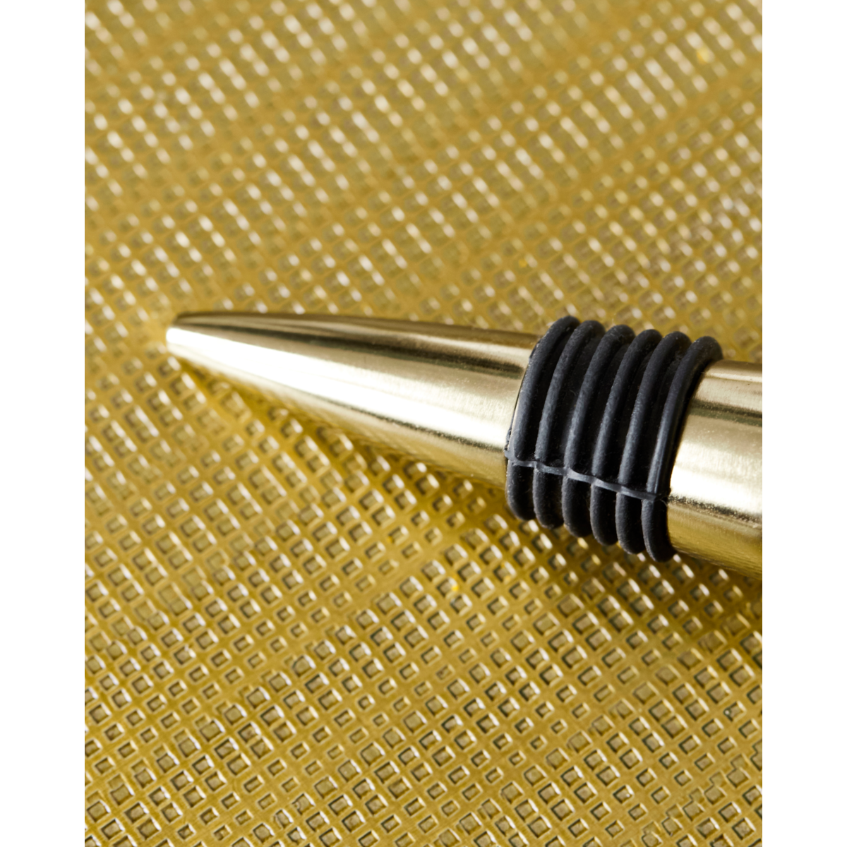 Fish Bottle Opener and Bottle Stopper in Gold and Sand