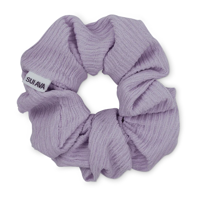 Ea Zig-Zag Scrunchie in Lilac