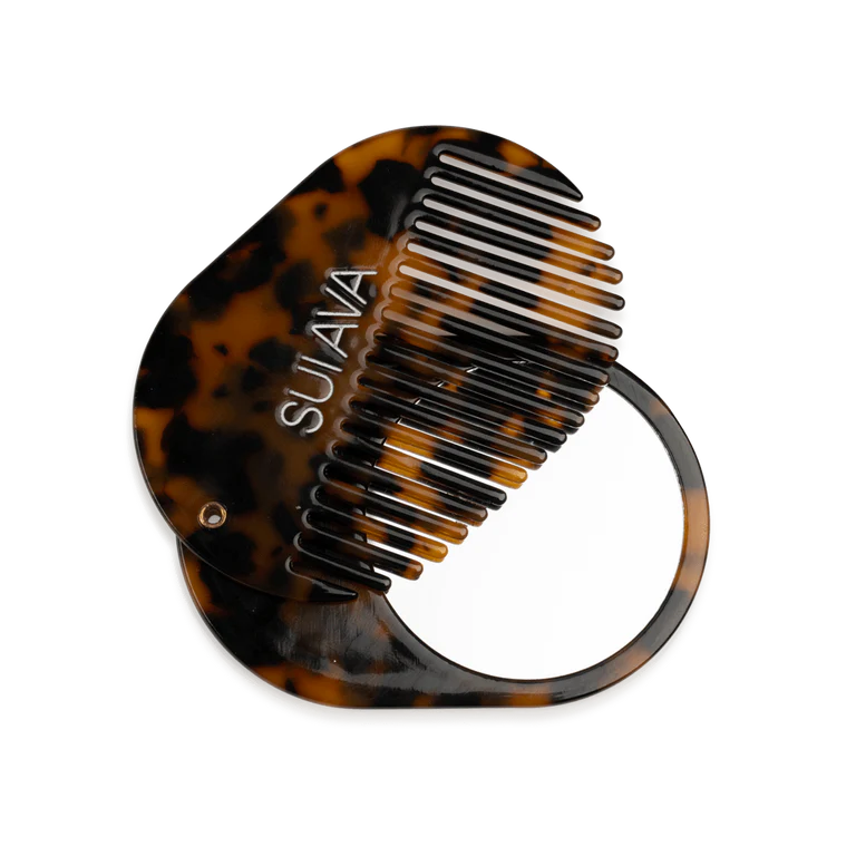 SUI AVA Mirror/Comb in Tortoiseshell