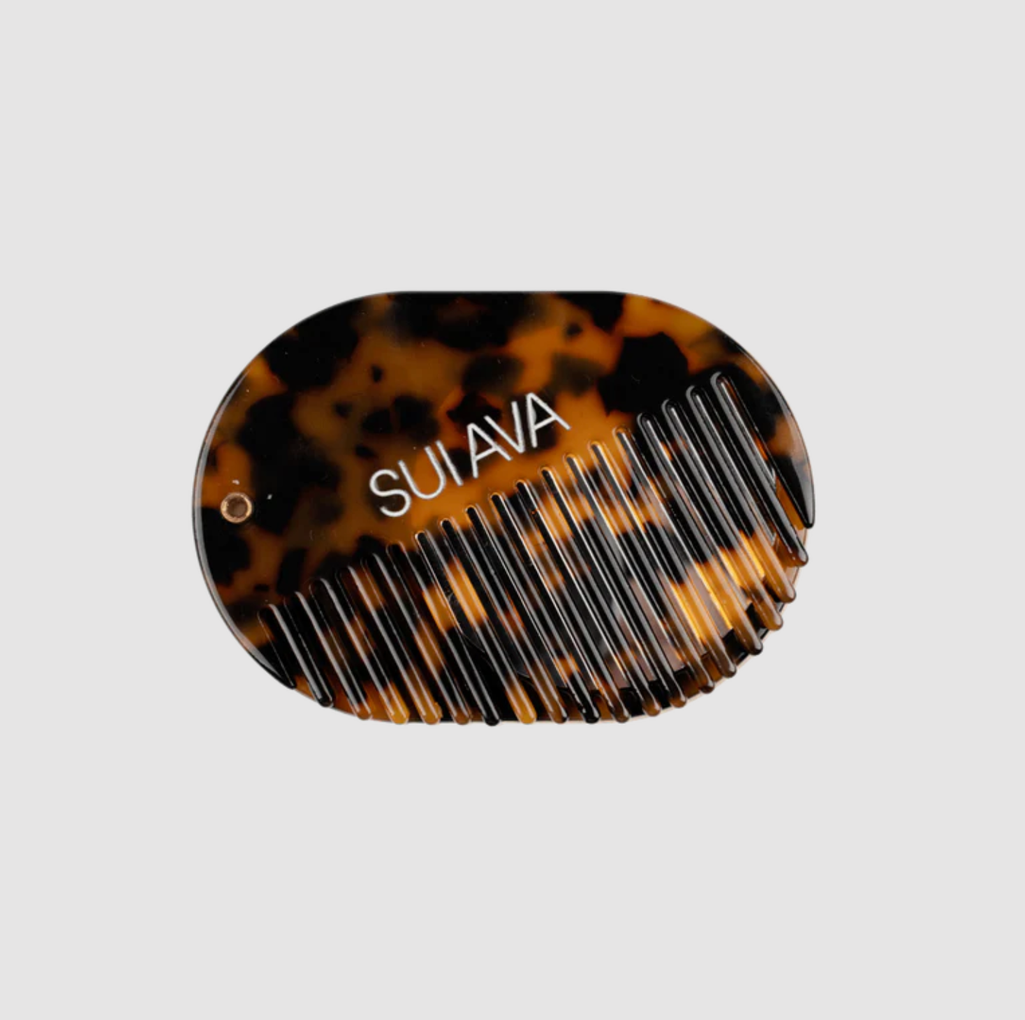 SUI AVA Mirror/Comb in Tortoiseshell