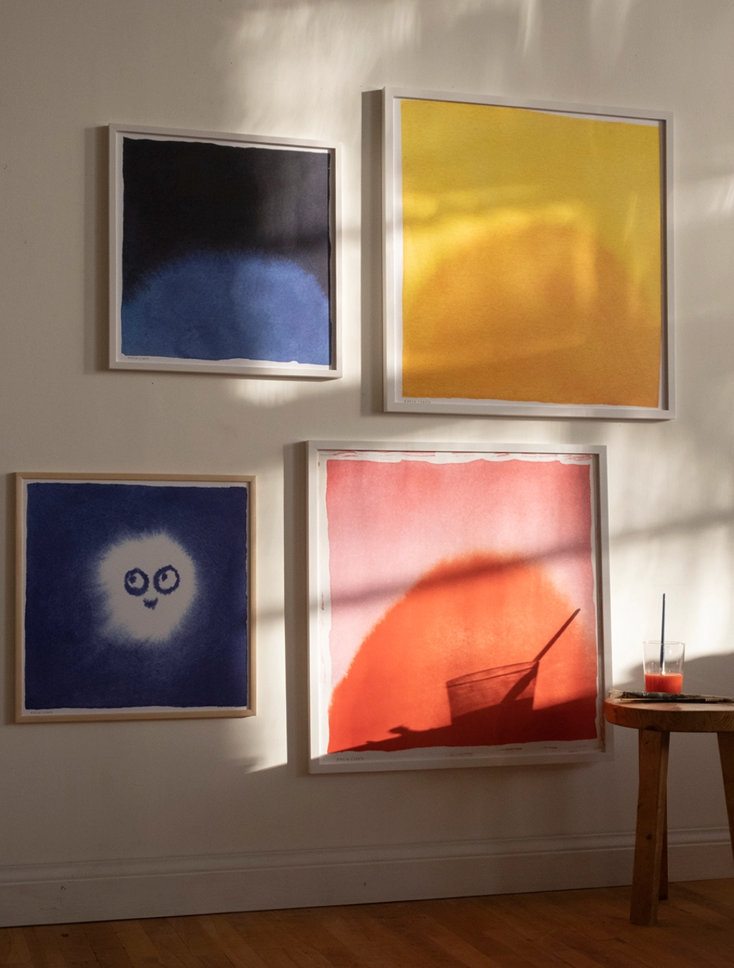 The Sun Print by Fine Little Day (70 cm x 70 cm) adds bold, abstract color to your wall, making a vibrant statement piece for modern decor lovers.