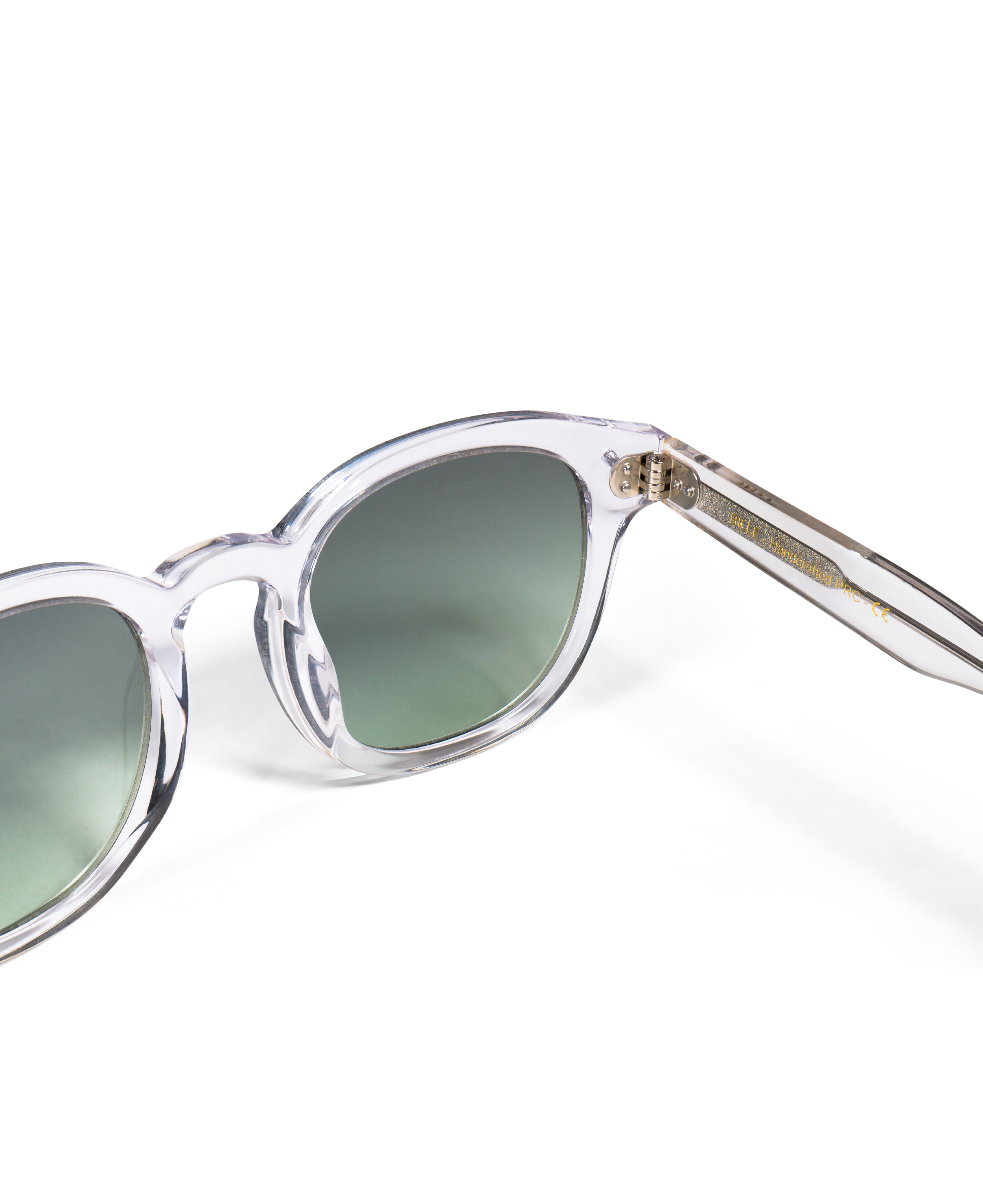 Sunglasses Billie in Crystal w. Green lenses
