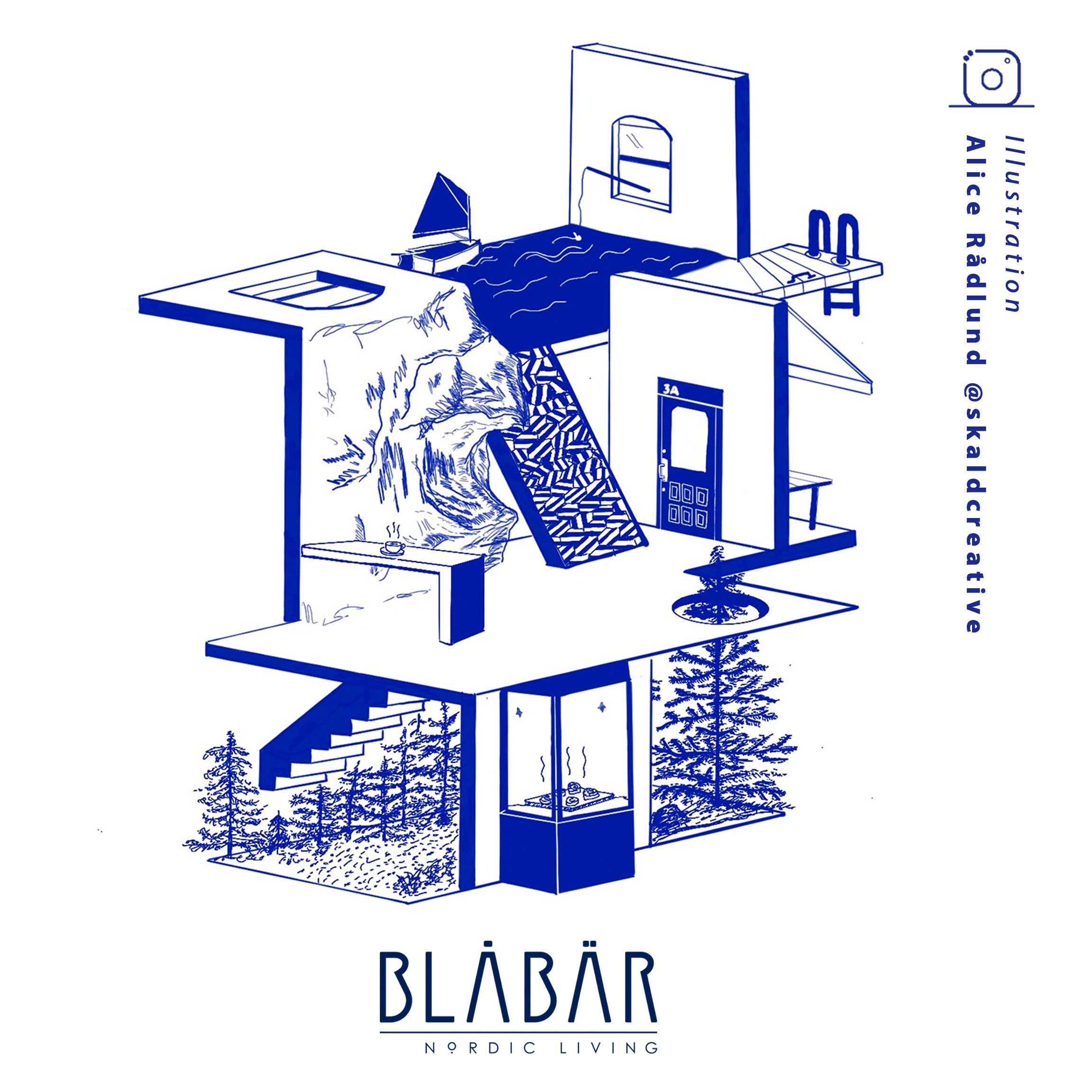 Blåbär Card w. envelope